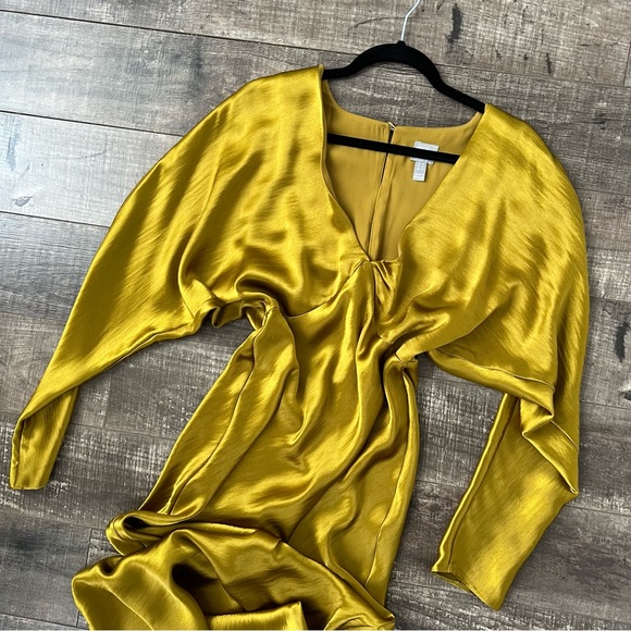 ASOS gold bias cut gown - Picture 4 of 16